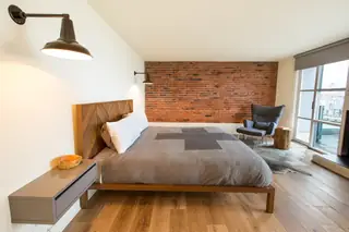 Pioneer Square Loft industrial bedroom