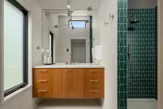 Magnolia geometric bathroom tile