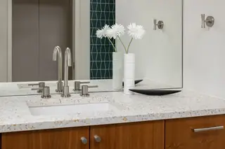 Magnolia modern tub and fixtures